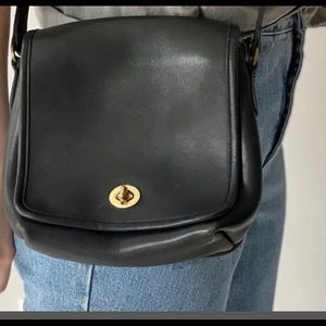 COACH - Black Leather Legacy Companion Flap #9076